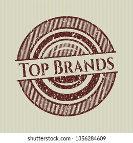 Red Top Brands distress grunge seal