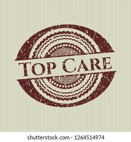 Red Top Care distress rubber grunge texture stamp