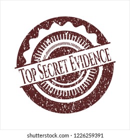 Red Top Secret Evidence rubber seal