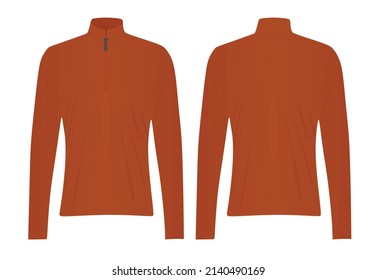 Rotes Top-Sweatshirt. Vektorgrafik 