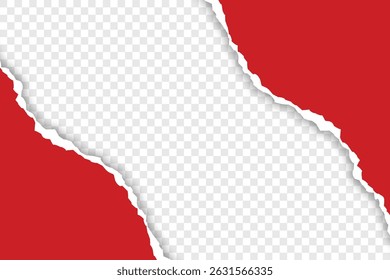 red torn paper background pro