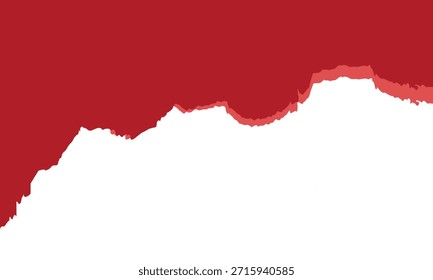 Papel roto rojo con espacio vacío. Papel rojo púrpura que revela un centro blanco en blanco, ideal para diseños creativos, anuncios, maquetas de diseño y fondos que llaman la atención.