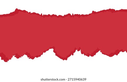 Papel roto rojo con espacio vacío. Papel rojo púrpura que revela un centro blanco en blanco, ideal para diseños creativos, anuncios, maquetas de diseño y fondos que llaman la atención.