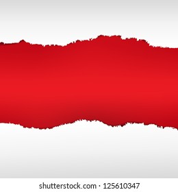 Red Torn Poster