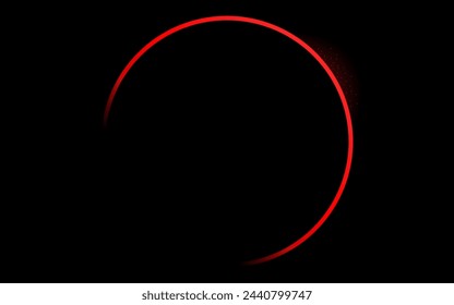 Red Total Solar Eclipse in Texas 8th April. Solar Eclipse, Total Eclipse