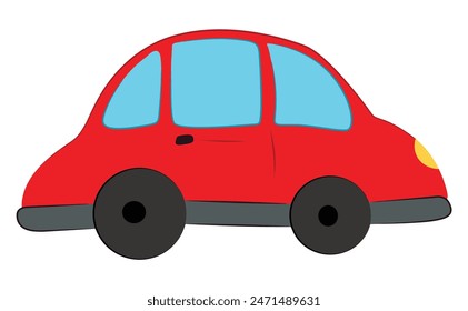 A red toy car vector