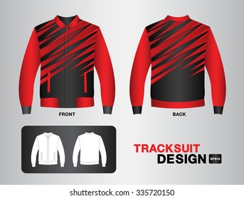 red tracksuit design vector illustration