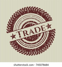 Red Trade distress rubber texture
