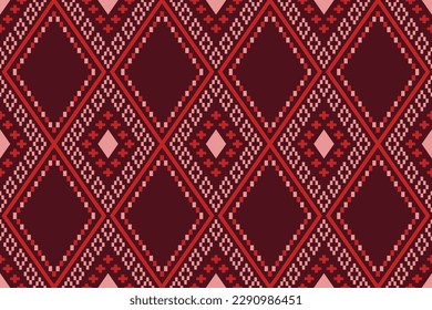 Patrón étnico tradicional rojo paisley flor Ikat fondo abstracto azteca africana indonesio indio sin costuras para tela de impresión cortinas de ropa y sarong