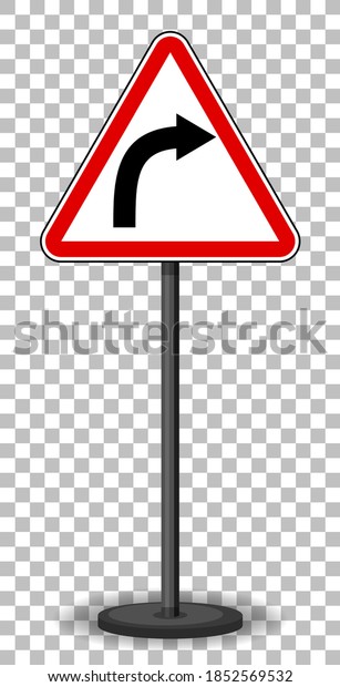 Red
traffic sign on transparent background
illustration