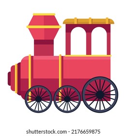 red train kids toy icon