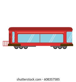 red train rail passenger transport
