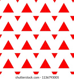 Red Traingle Seamless Background Pattern