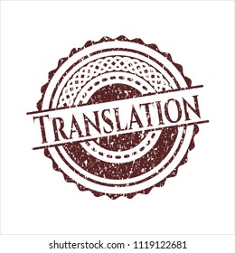 Red Translation distressed rubber texture
