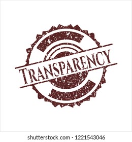 Red Transparency distress with rubber seal texture