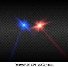 Red transparent light effect lens flare mega collection. Star, space.Vector