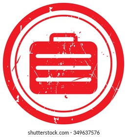 Red Travel Case rubber stamp