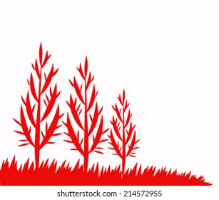 Red trees