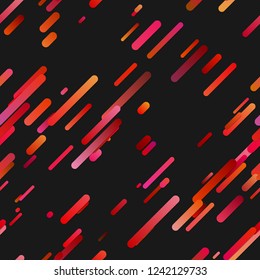 Red trendy abstract gradient background with diagonal rounded stripe pattern - vector design