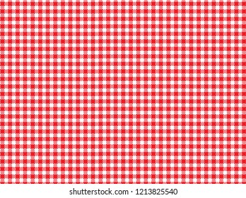 Red Trendy Flannel  Pattern for Hipster Style. Vector illustration. Editable masking vector. This pattern is match for napkin, blanket, and tablecloth or another about hospitality and kitchen.