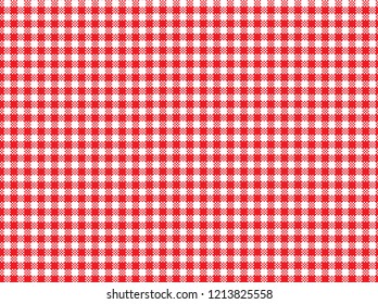 Red Trendy Flannel  Pattern for Hipster Style. Vector illustration. Editable masking vector. This pattern is match for napkin, blanket, and tablecloth or another about hospitality and kitchen.