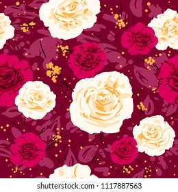 Red trendy flowers