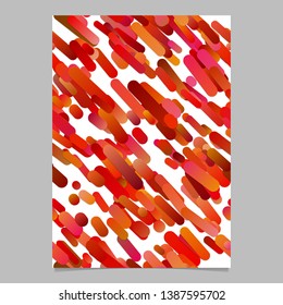 Red trendy gradient diagonal stripe pattern flyer background - vector page template design