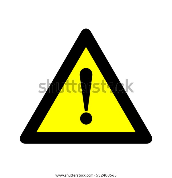 Red Triangle Caution Warning Alert Sign Stock Vector (Royalty Free ...