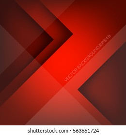 Red triangle conner background overlap layer with space for text design
