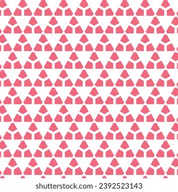 Red triangle geometric seamless pattern