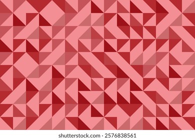 Red Triangle Graphic Background with Bold Gradient Shades and Modern Geometric Design