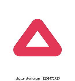 red triangle logo design eps 10