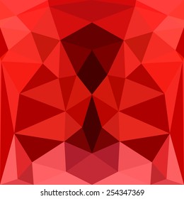 Red triangle and polygon vector background. 