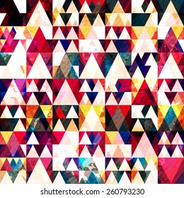 red triangle seamless pattern