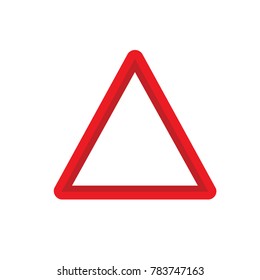 Road Sign Red Triangle High Res Stock Images Shutterstock
