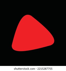 Vector del logotipo del material del triángulo rojo