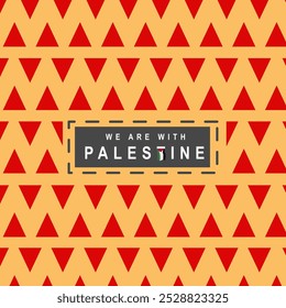 red triangle symbol of palestine flag
