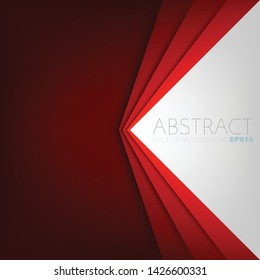 Red triangle vector background with black space for background design