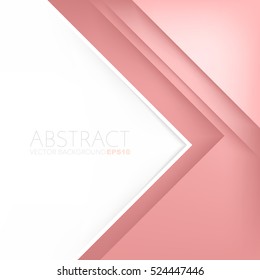 Red triangle vector background with overlap paper layer gradient color with space for text and message artwork design