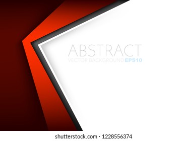 Red triangle with white space vector background