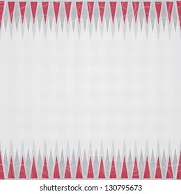 red triangles border seamless pattern