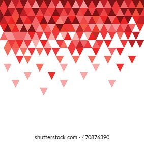 red triangles . print for your t-shirt or design