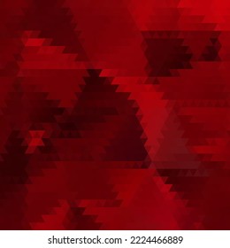 Red triangles - seamless geometric background. Vector illustration, fully editable, you can change the shape and color