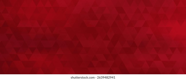 Red triangles - seamless geometric background. Vector illustration, fully editable, you can change the shape and color