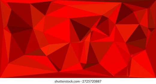 Triángulos rojos - fondo geométrico sin fisuras. Ilustración vectorial, totalmente editable, puede cambiar la forma y el color