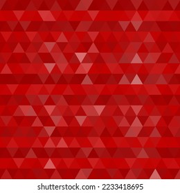 Triángulos rojos, ilustración vectorial, banner para publicidad, plantilla para presentación, elemento de decoración.