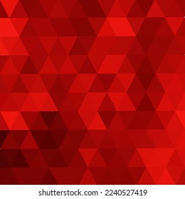 Red triangles, vector illustration, banner for advertising, template for presentation, decor element.