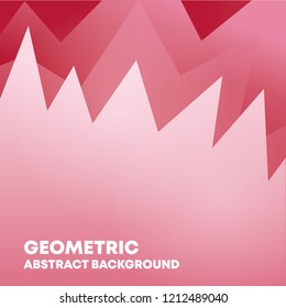 Red triangular abstract background. Polygon like background for your projects.