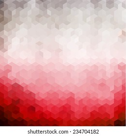 Red triangular background