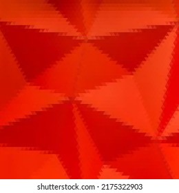 Red Triangular Background. Vector Abstract Graphics. Presentation Template, Advertising Banner. Decor Element.